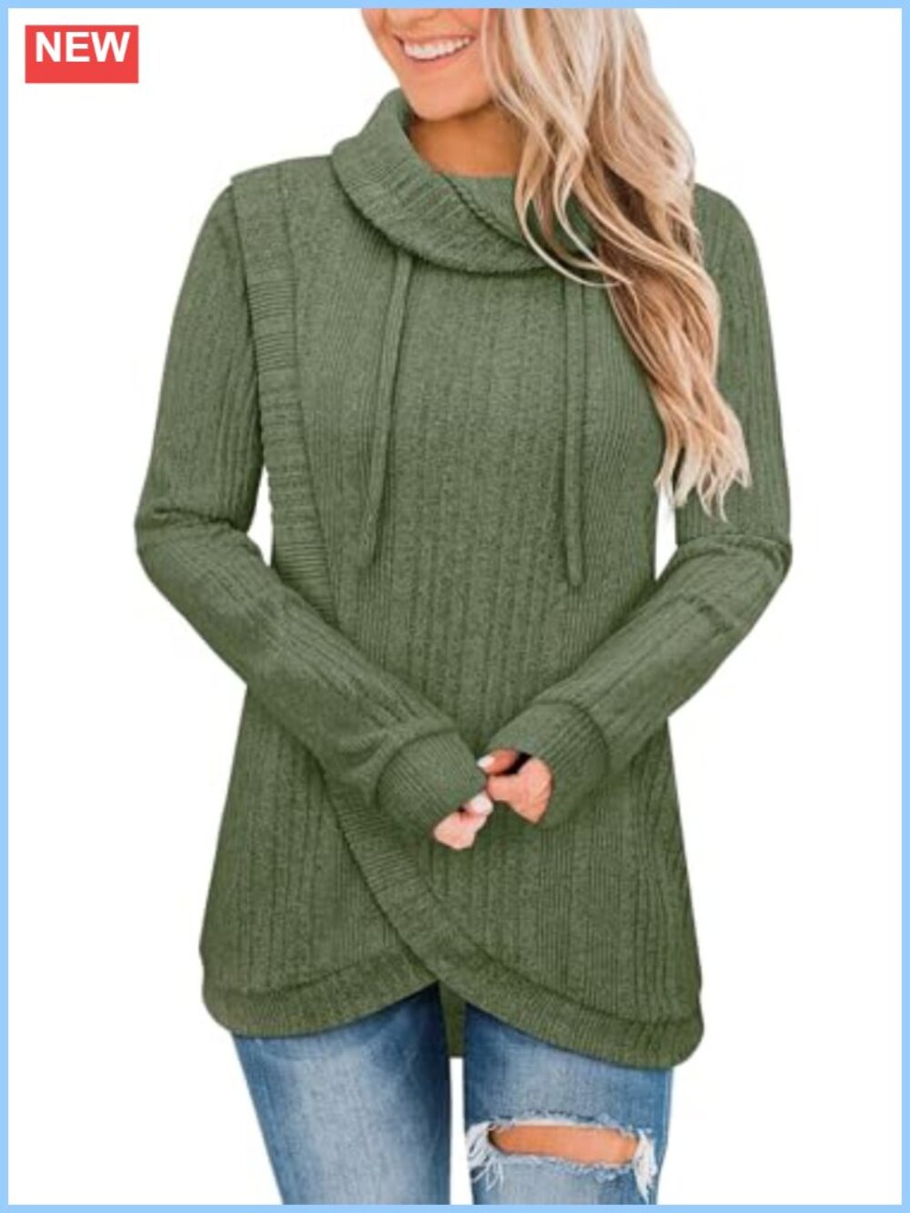 Turtleneck Tunic Sweater Pullover Lightweight Loose Fit for Leggings